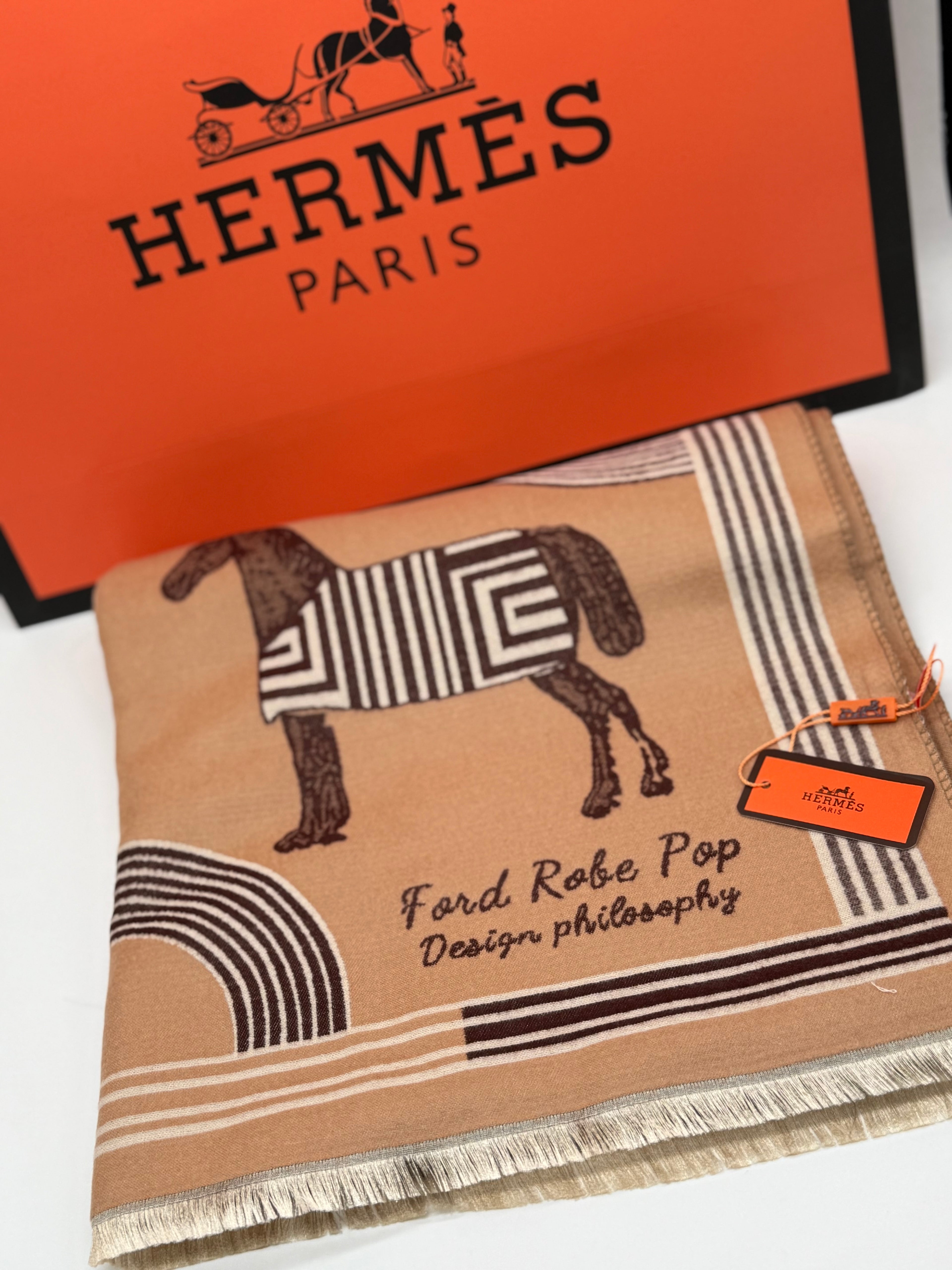 Hermes εσάρπα cashmere no5