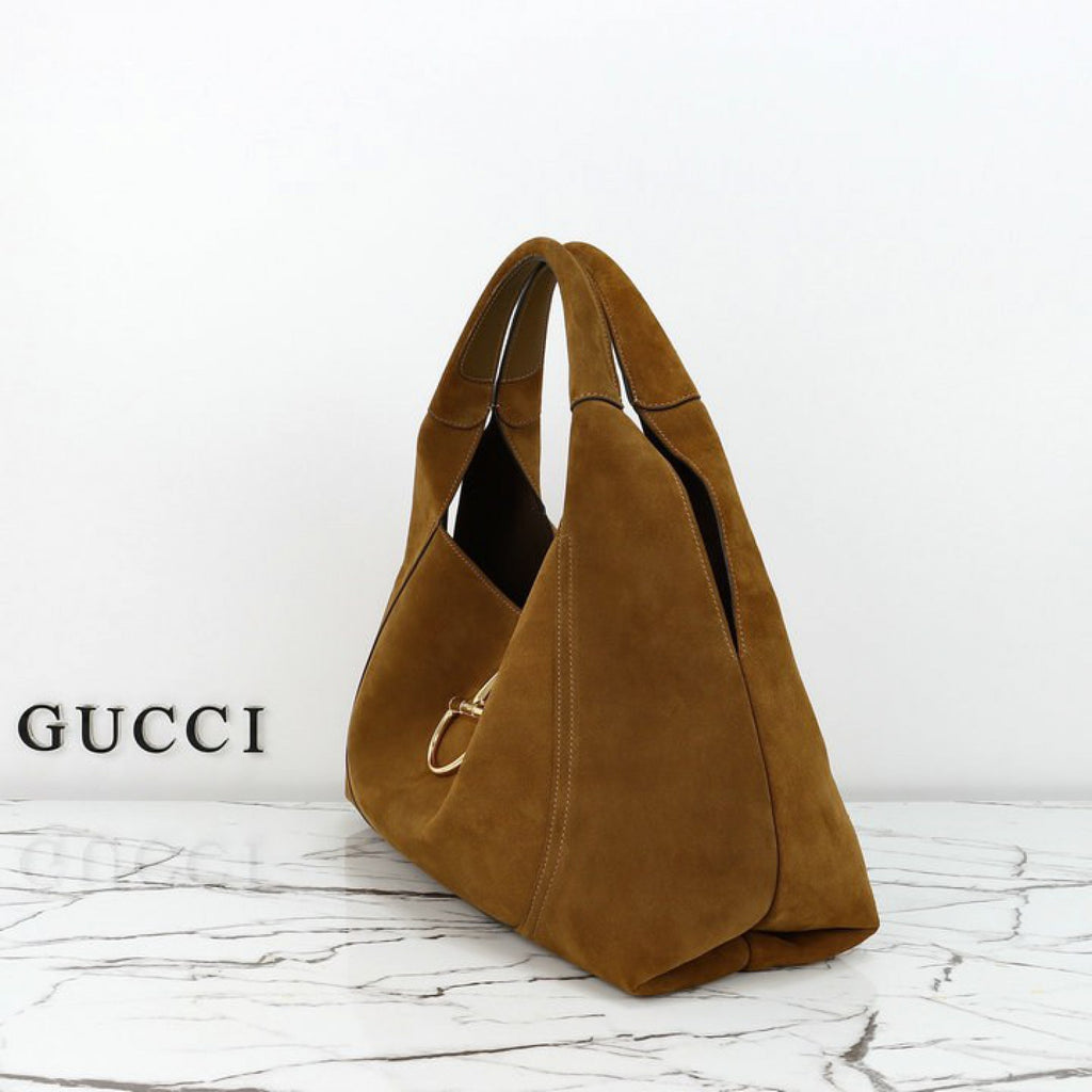 GUCCI SOFTBIT MAXI SUEDE TABA