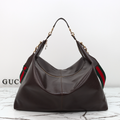 Gucci brera large dark brown