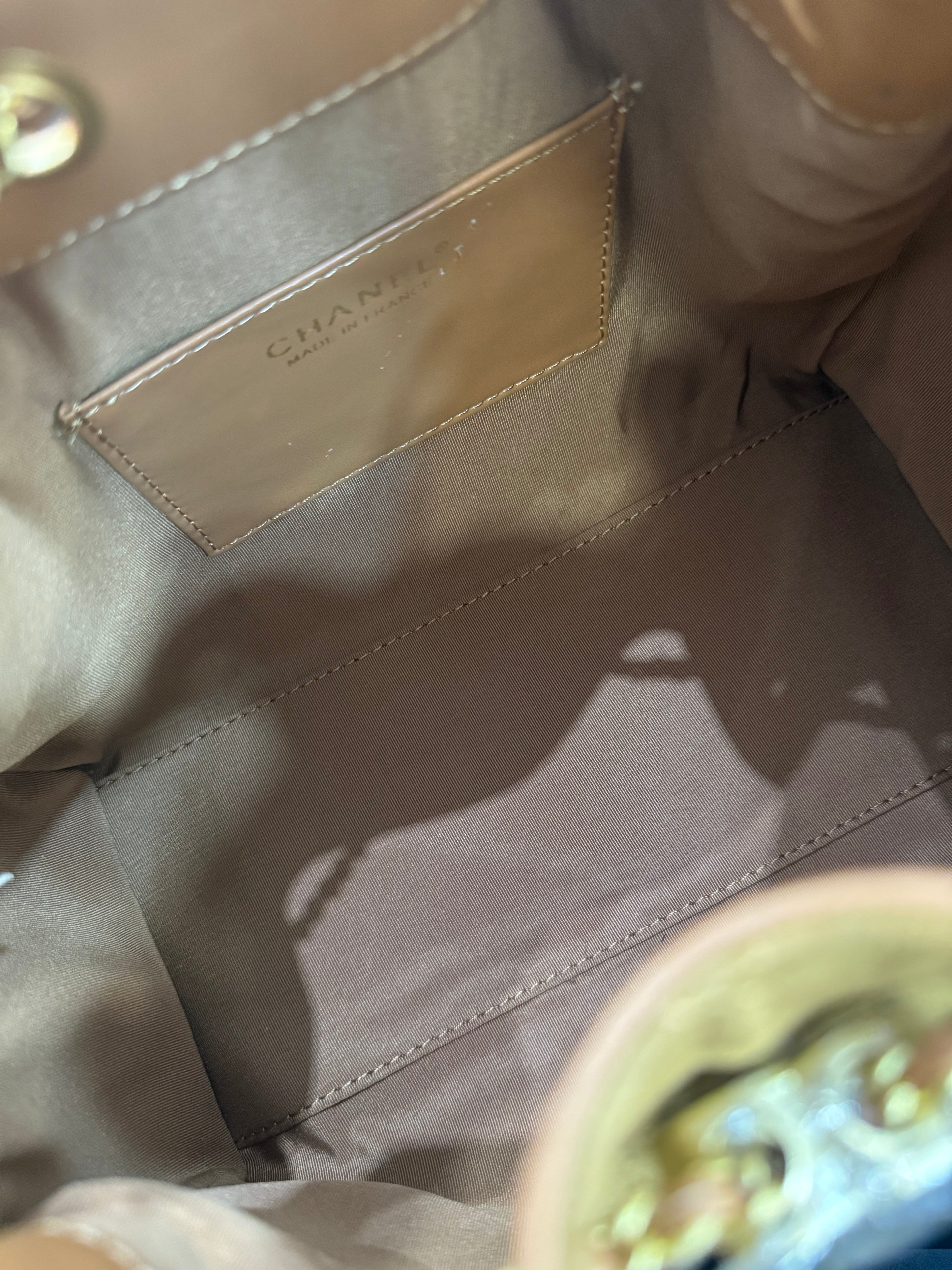 Ch bag suede taba