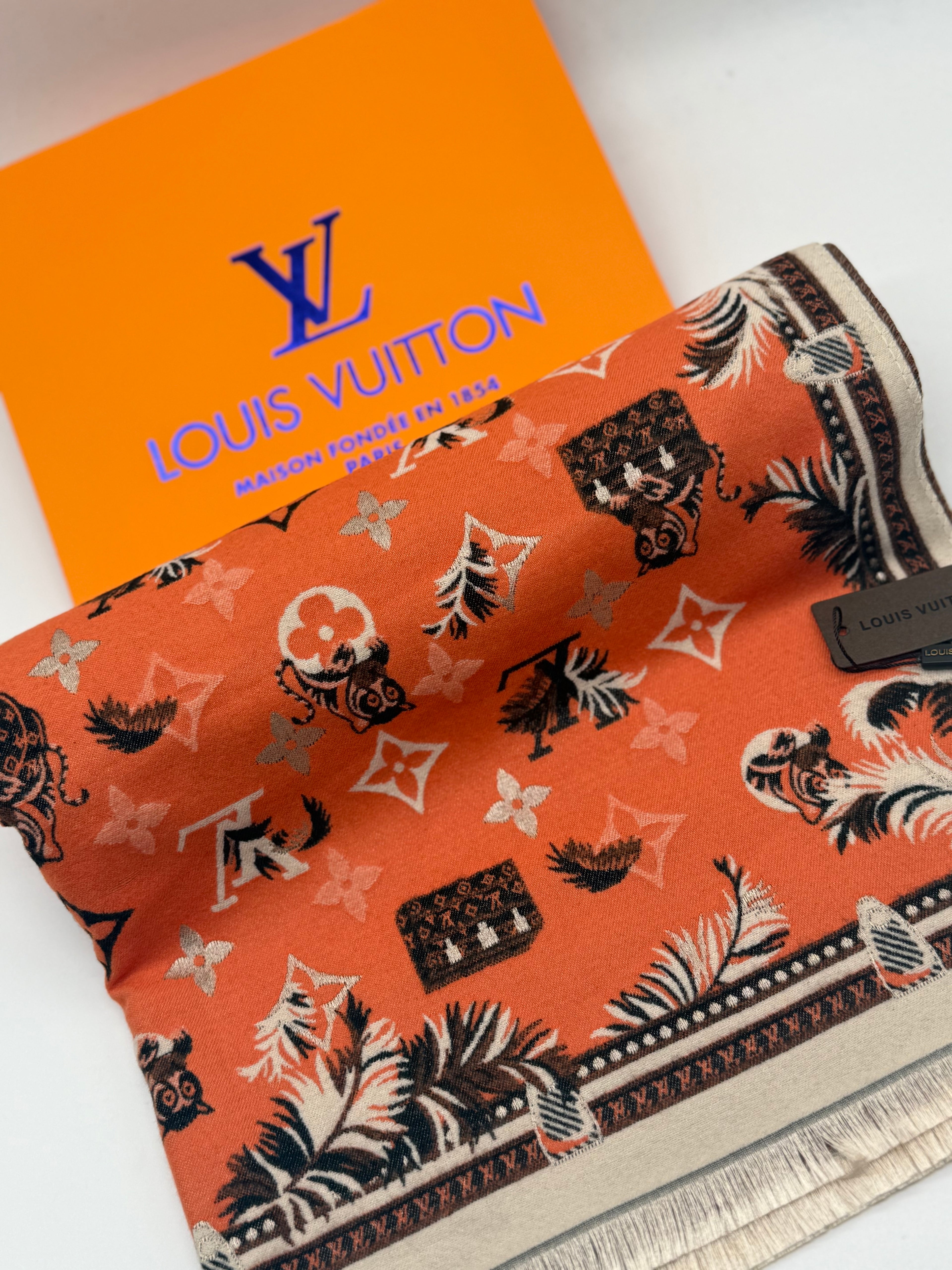 LV εσάρπα cashmere no9