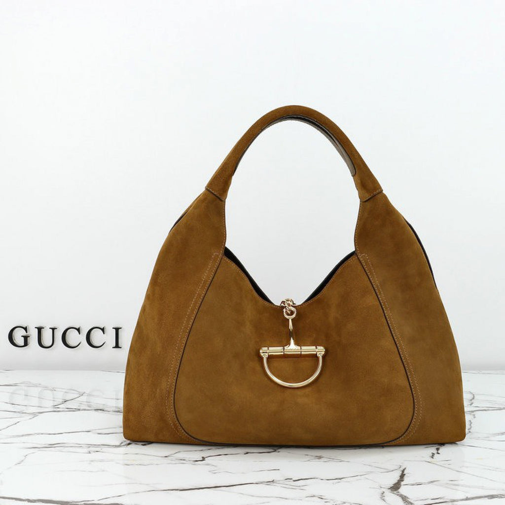 GUCCI SOFTBIT MAXI SUEDE TABA