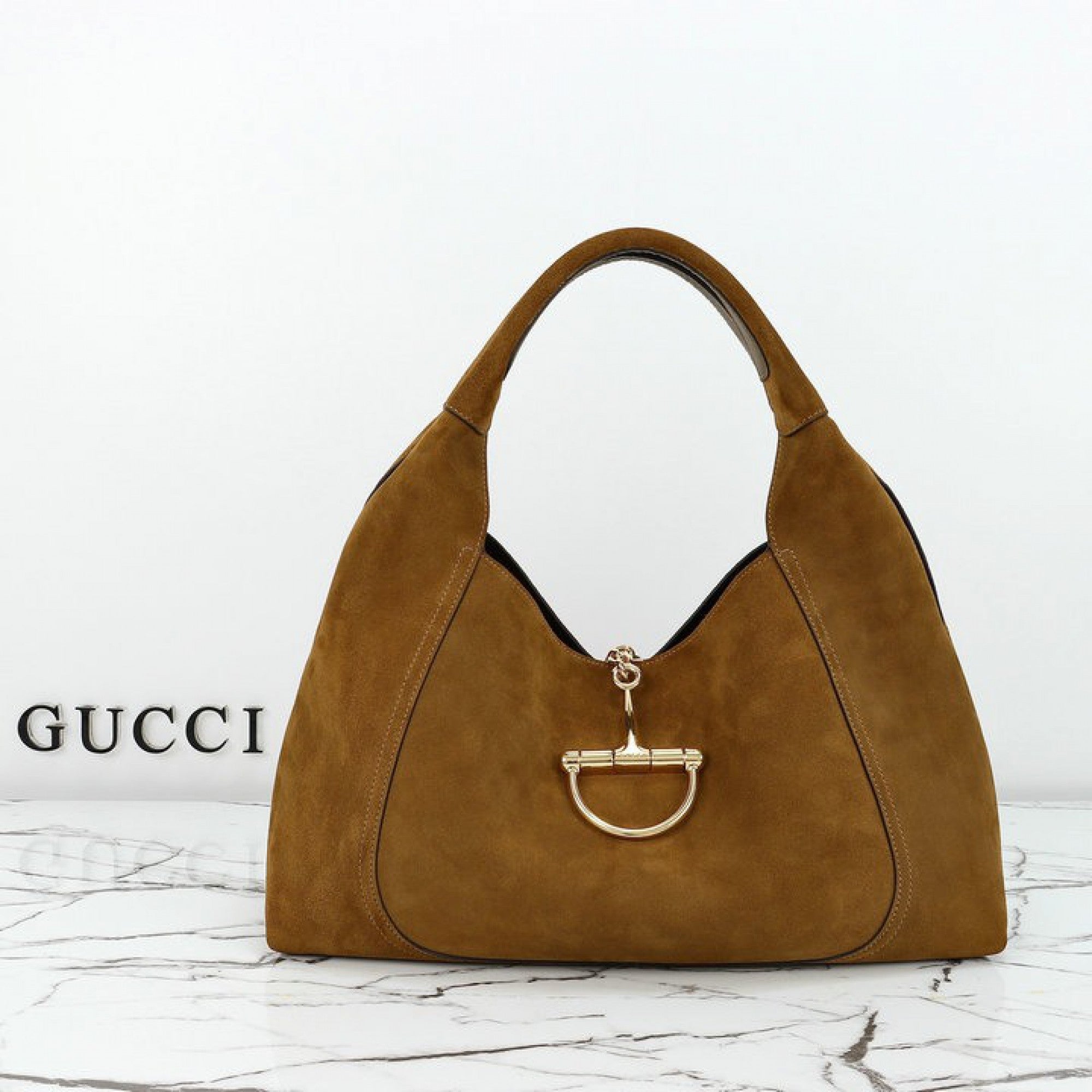 GUCCI SOFTBIT MAXI SUEDE TABA
