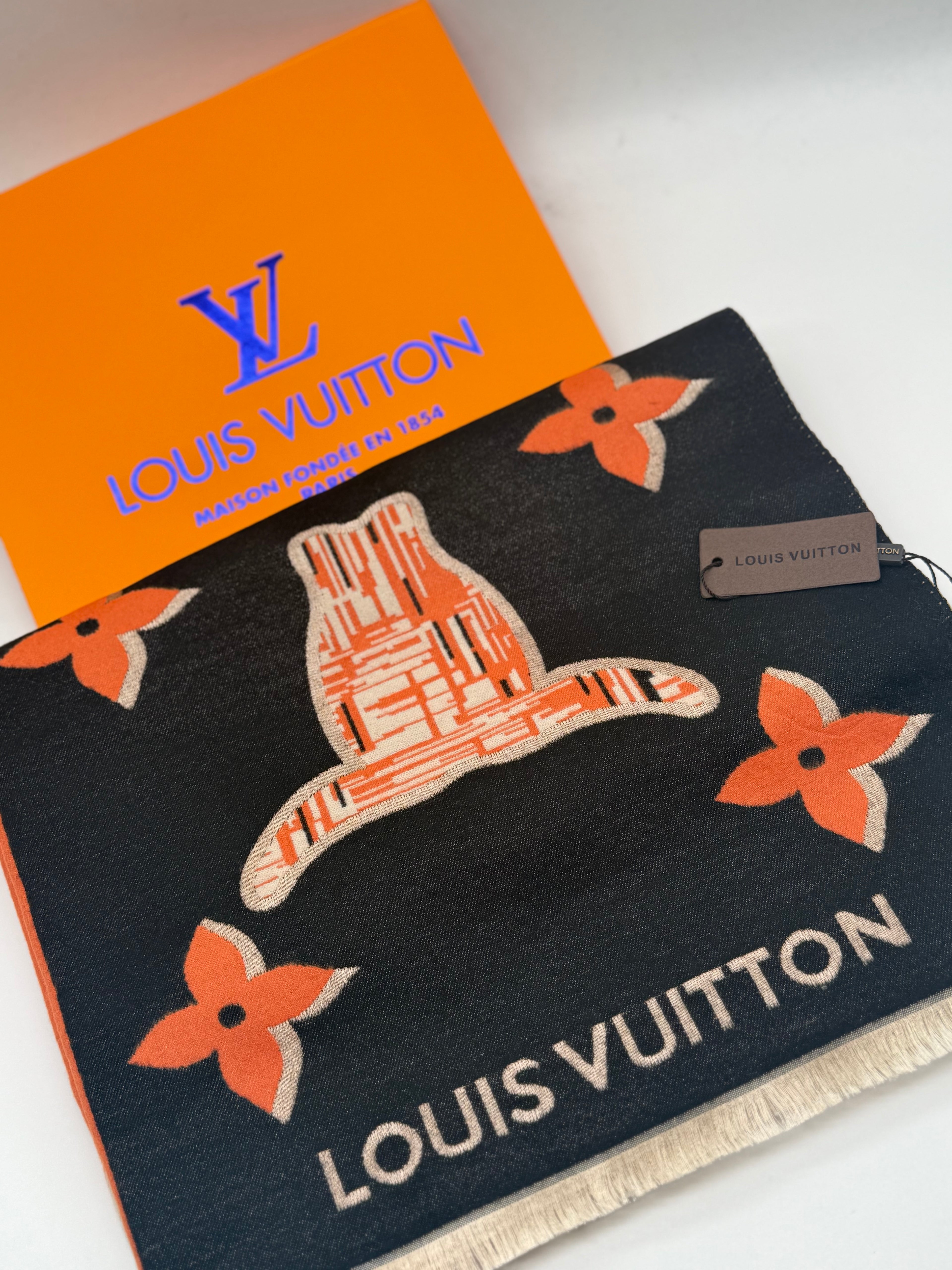 LV εσάρπα cashmere no12