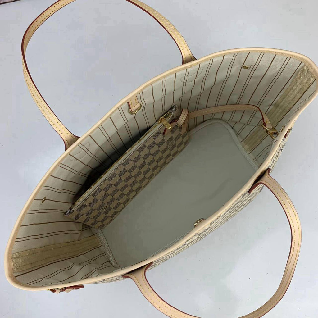 LV Neverfull Damier Azur