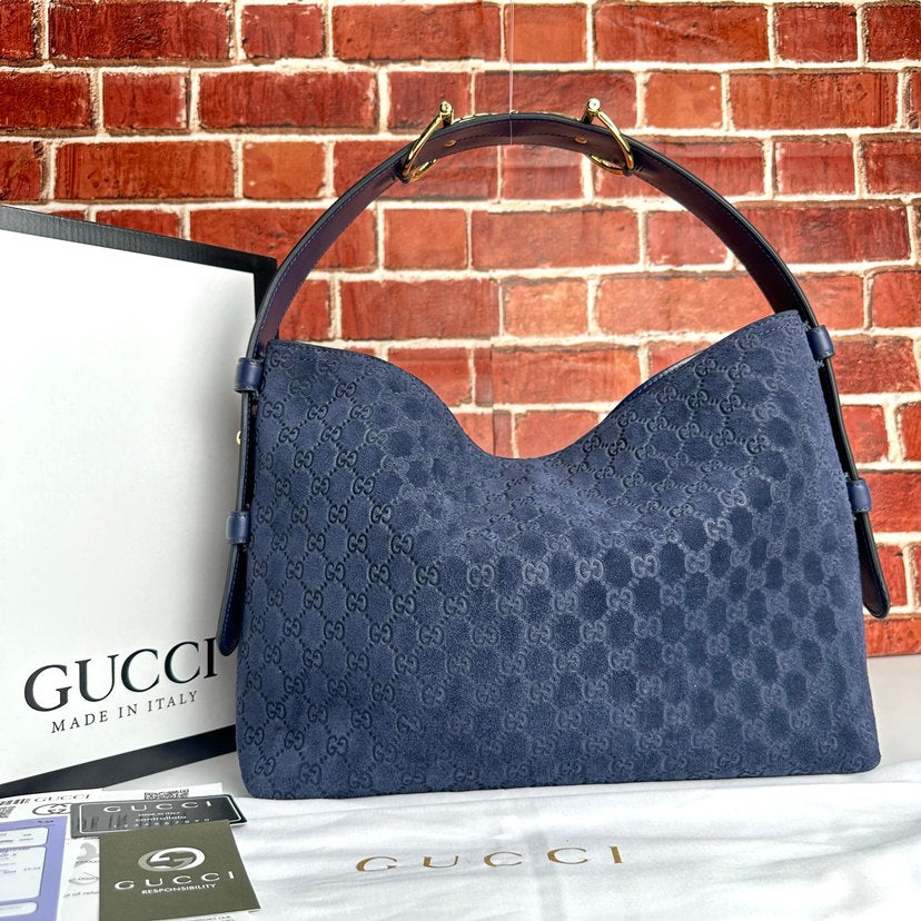 GUCCI BEATRIX SUEDE BLUE