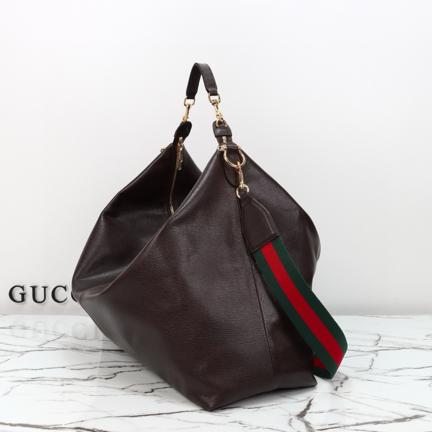 Gucci brera large dark brown