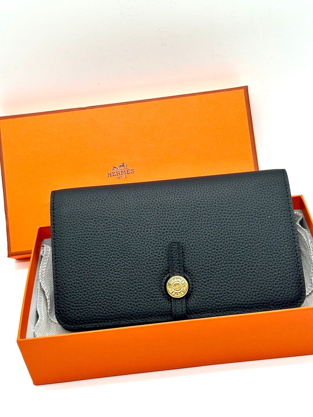 Hermes wallet dogon black