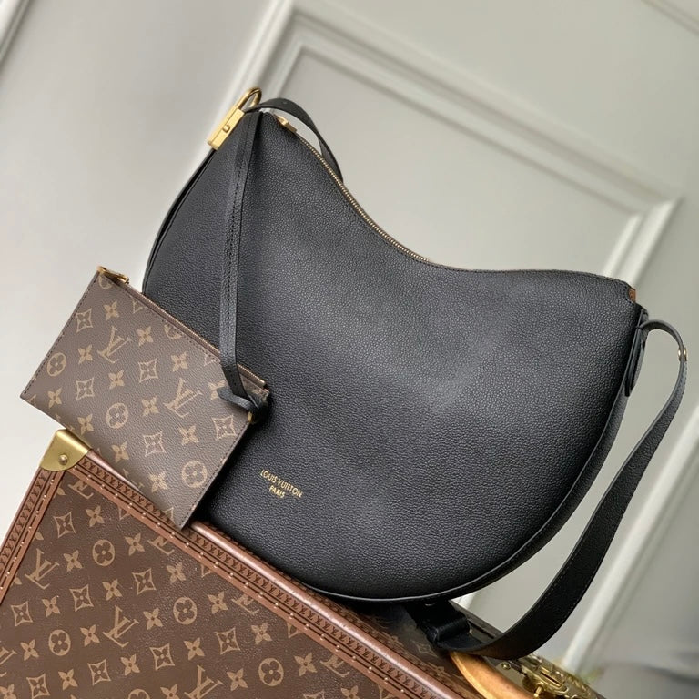 LV low key cookie leather black