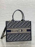 Dior book tote bag canvas-leather