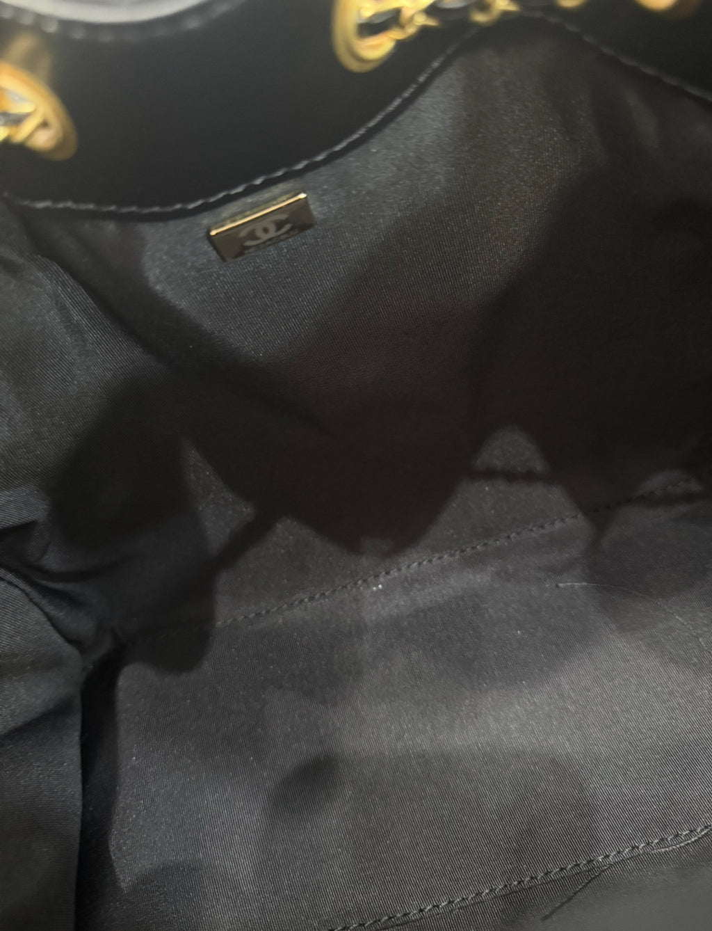 Ch bag suede black