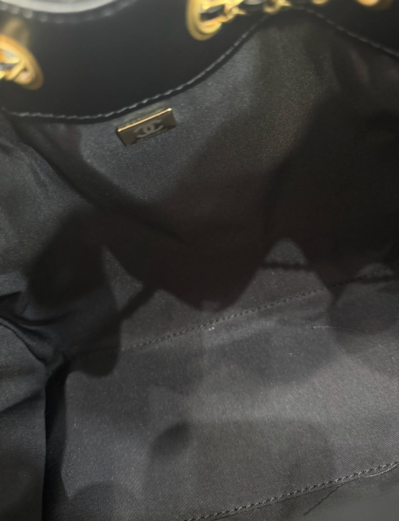 Ch bag suede black