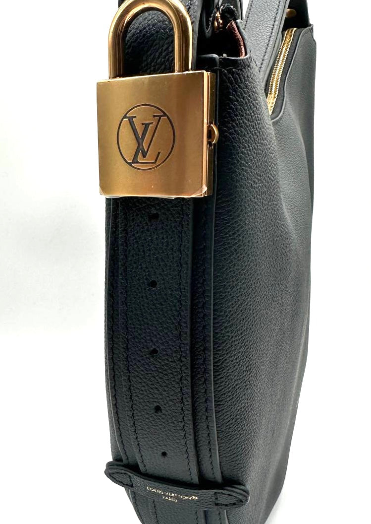 LV low key cookie leather black