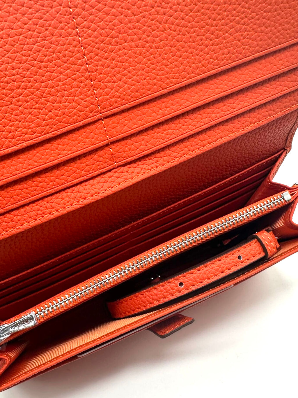 Hermes wallet orange