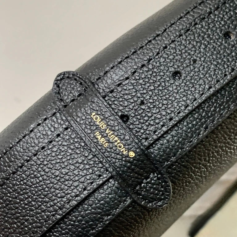 LV low key cookie leather black