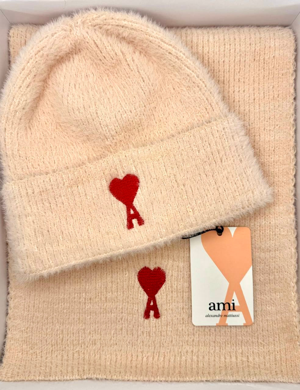 Amiri soft set scarf&cap no1