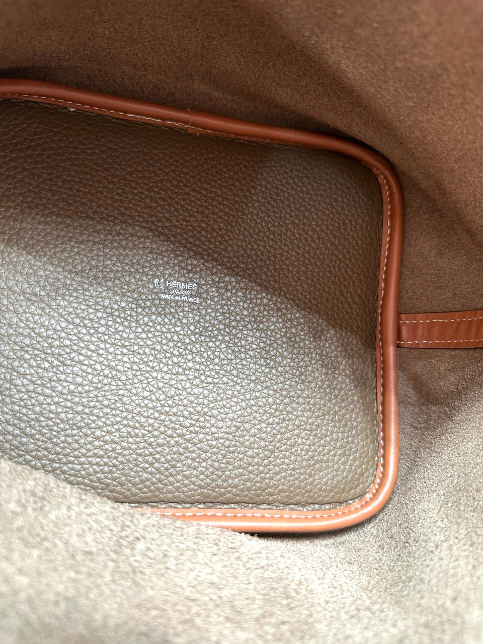 Hermes picotin leather brown-taba