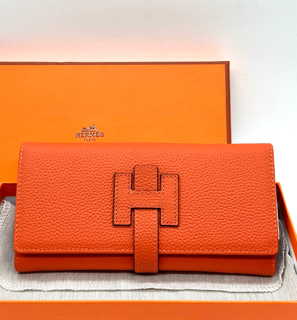 Hermes wallet orange