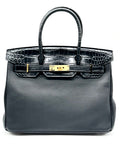 Hermes birkin 30 croco black