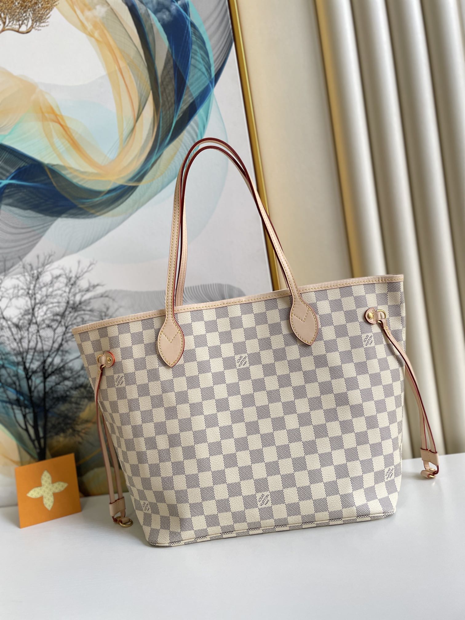 LV Neverfull Damier Azur