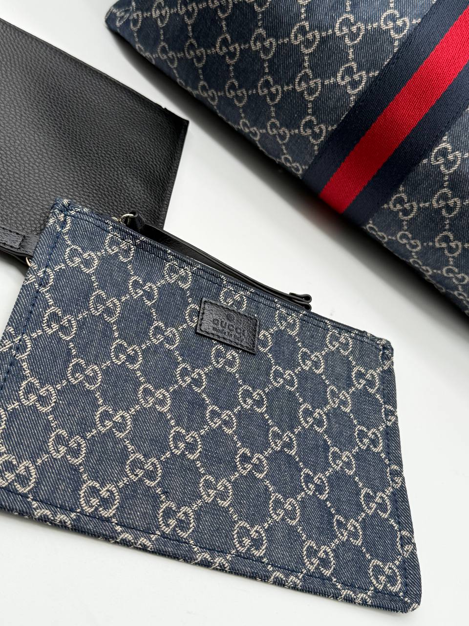 Gucci giglio large tote bag blue