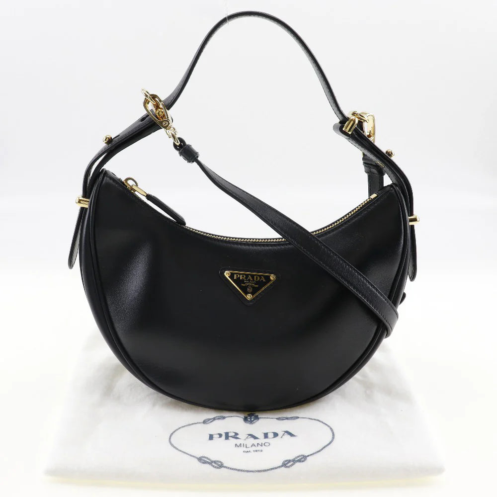 Prada arque leather black