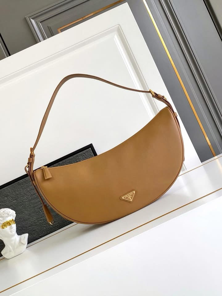 Prada Demi-Lune large taba