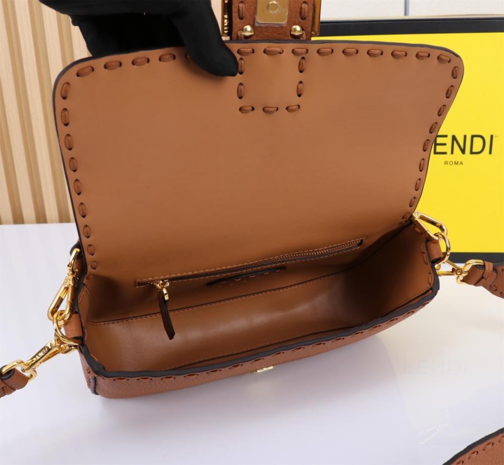 Fendi Baguette leather taba