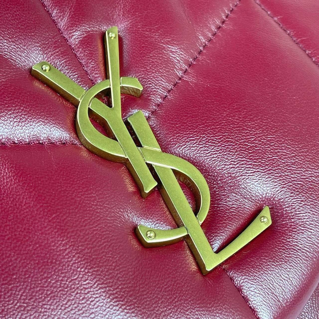 YSL puffer bag bordeux