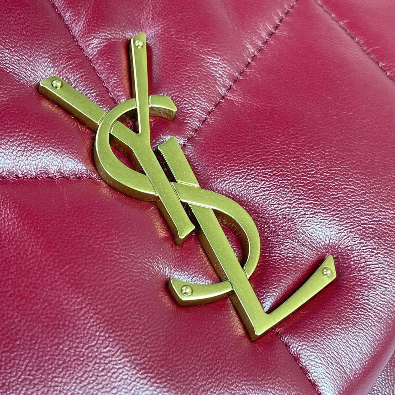 YSL puffer bag bordeux
