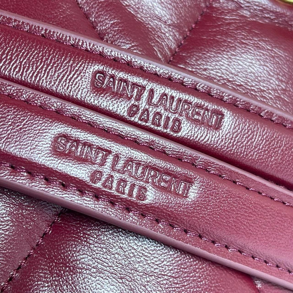 YSL puffer bag bordeux