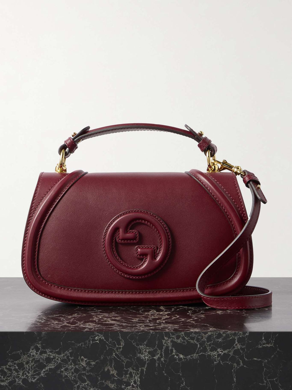 Gucci blondie handle bag burgundy