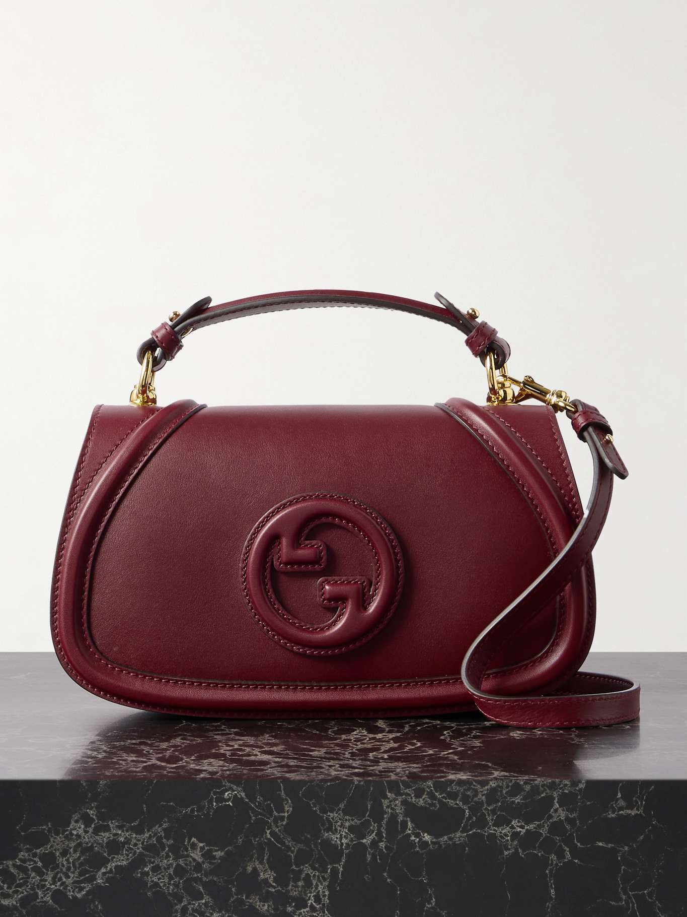Gucci blondie handle bag burgundy