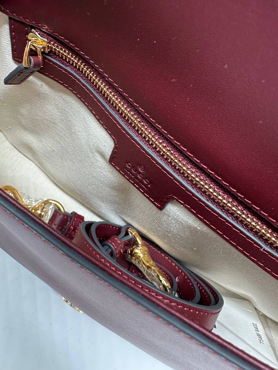 Gucci blondie handle bag burgundy