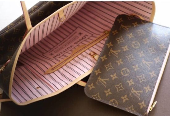 LV neverfull monogram pink