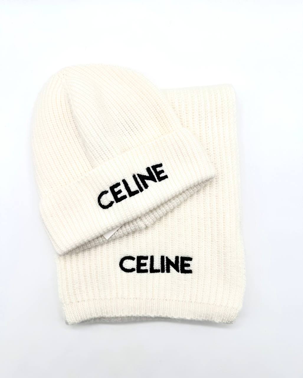 Celine set scarf&cap no2