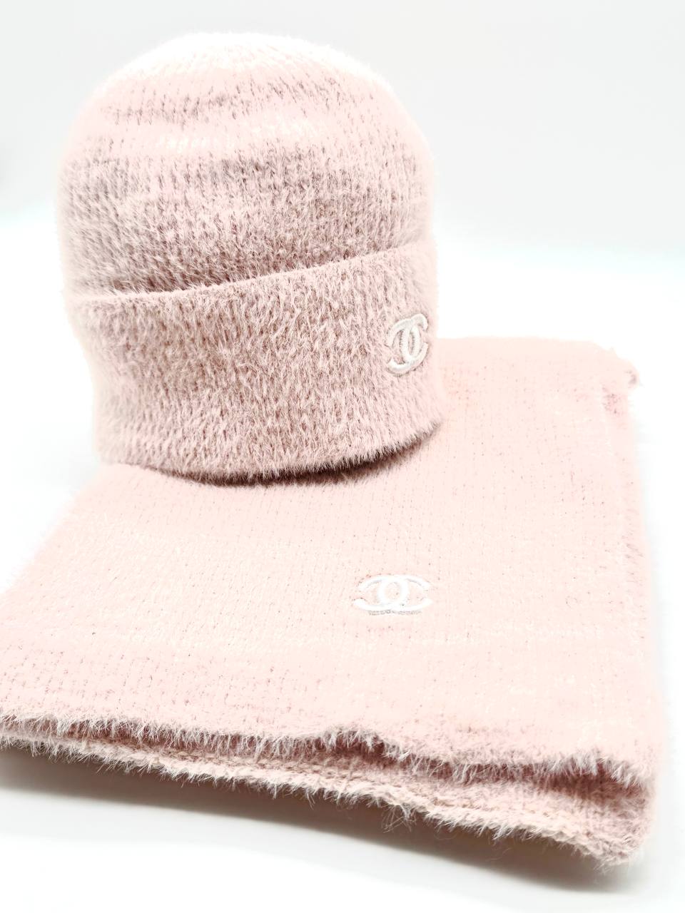 Ch soft set scarf&cap no1